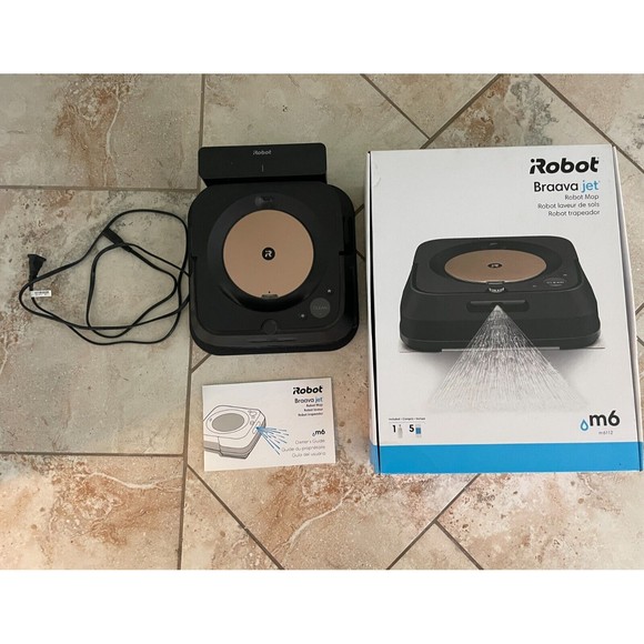 iRobot Braava Jet M6 (6112) Wi-Fi Connected Robot Mop Black - Picture 2 of 7